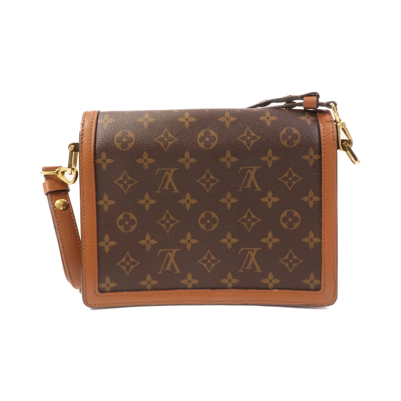 LOUIS VUITTON Dauphine M45958 Shoulder Bag Coated Canvas 棕色 Coated Canvas Rank B - Thumbnail 2
