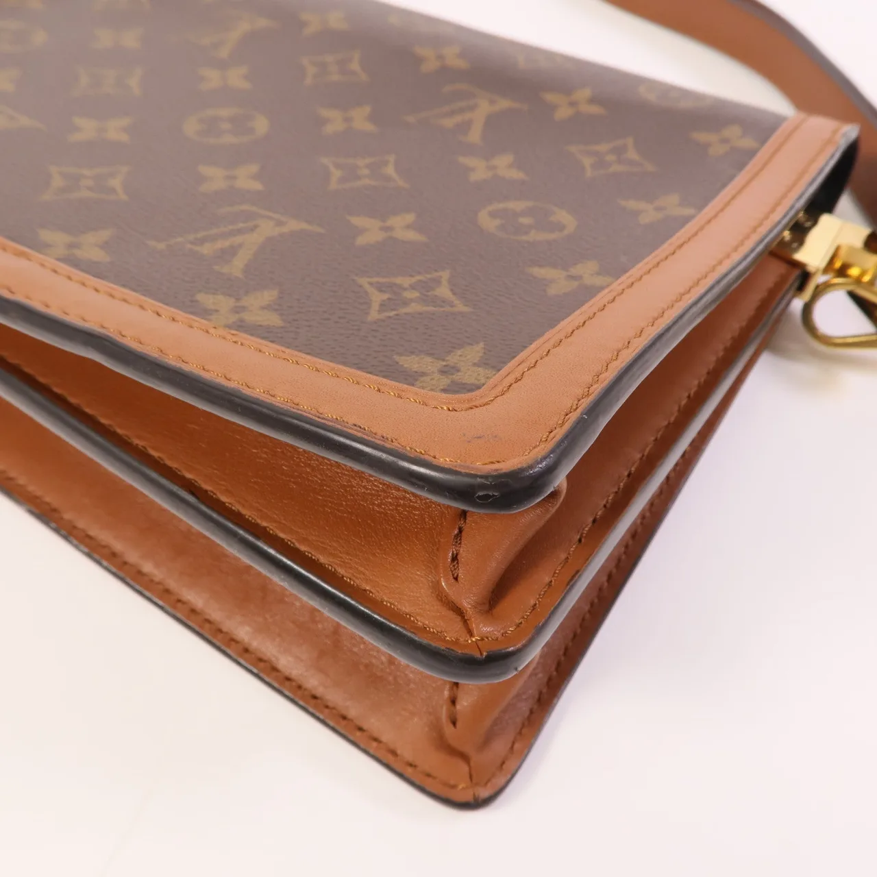 LOUIS VUITTON Dauphine M45958 Shoulder Bag Coated Canvas 棕色 Coated Canvas Rank B - Thumbnail 7