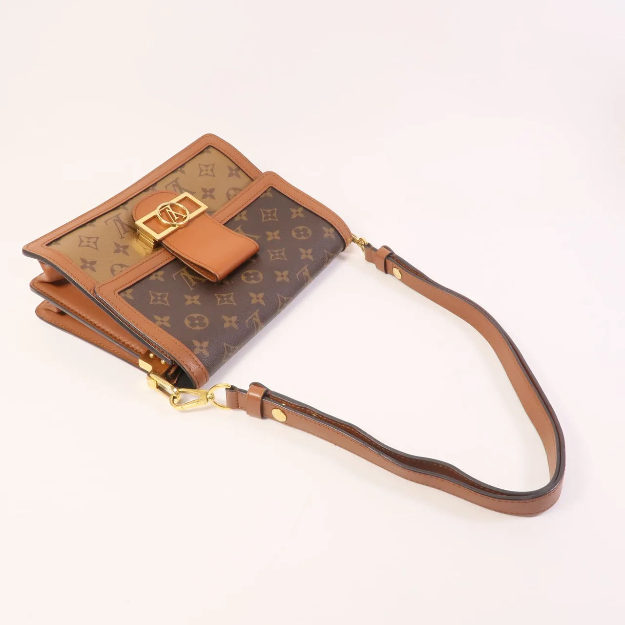 LOUIS VUITTON Dauphine M45958 Shoulder Bag Coated Canvas 棕色 Coated Canvas Rank B - Thumbnail 10