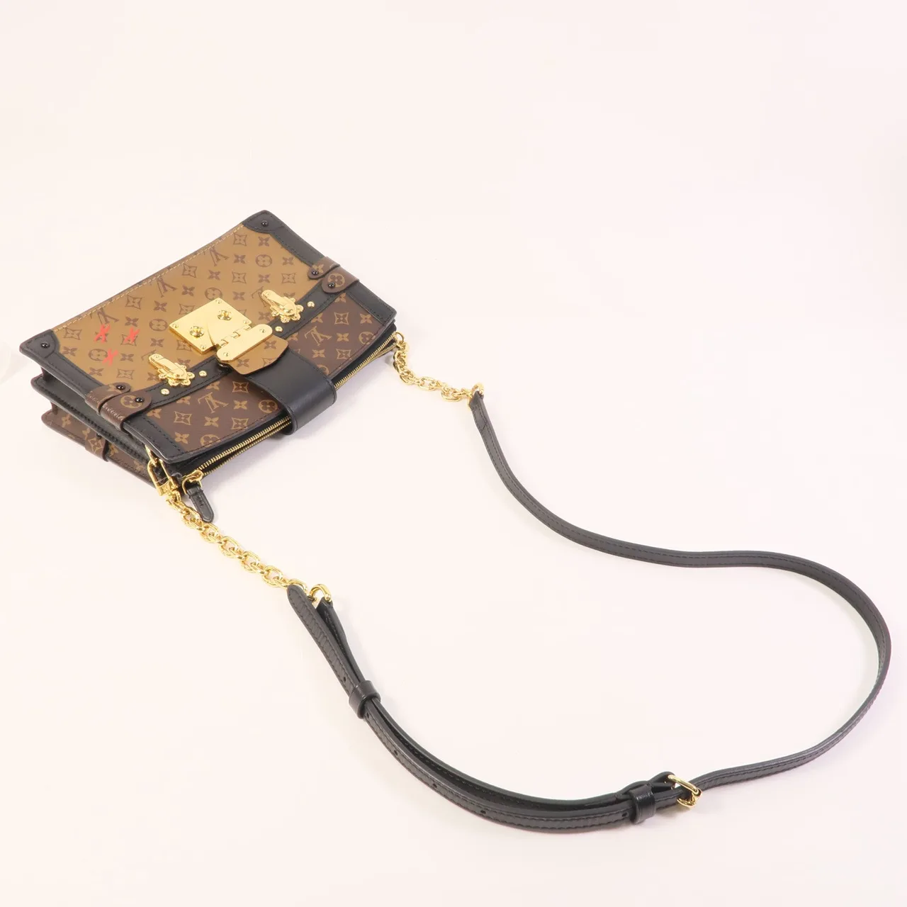 LOUIS VUITTON Trunk M43596 Shoulder Bag Coated Canvas 棕色 Coated Canvas Rank A - Thumbnail 5