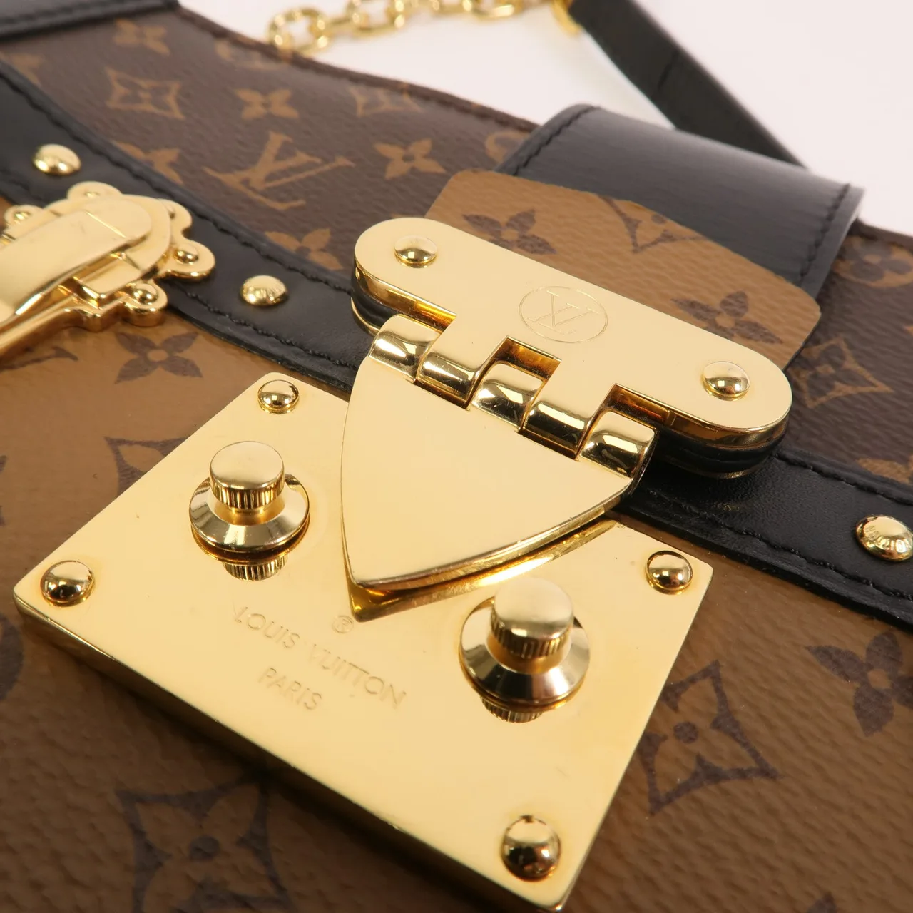 LOUIS VUITTON Trunk M43596 Shoulder Bag Coated Canvas 棕色 Coated Canvas Rank A - Thumbnail 6