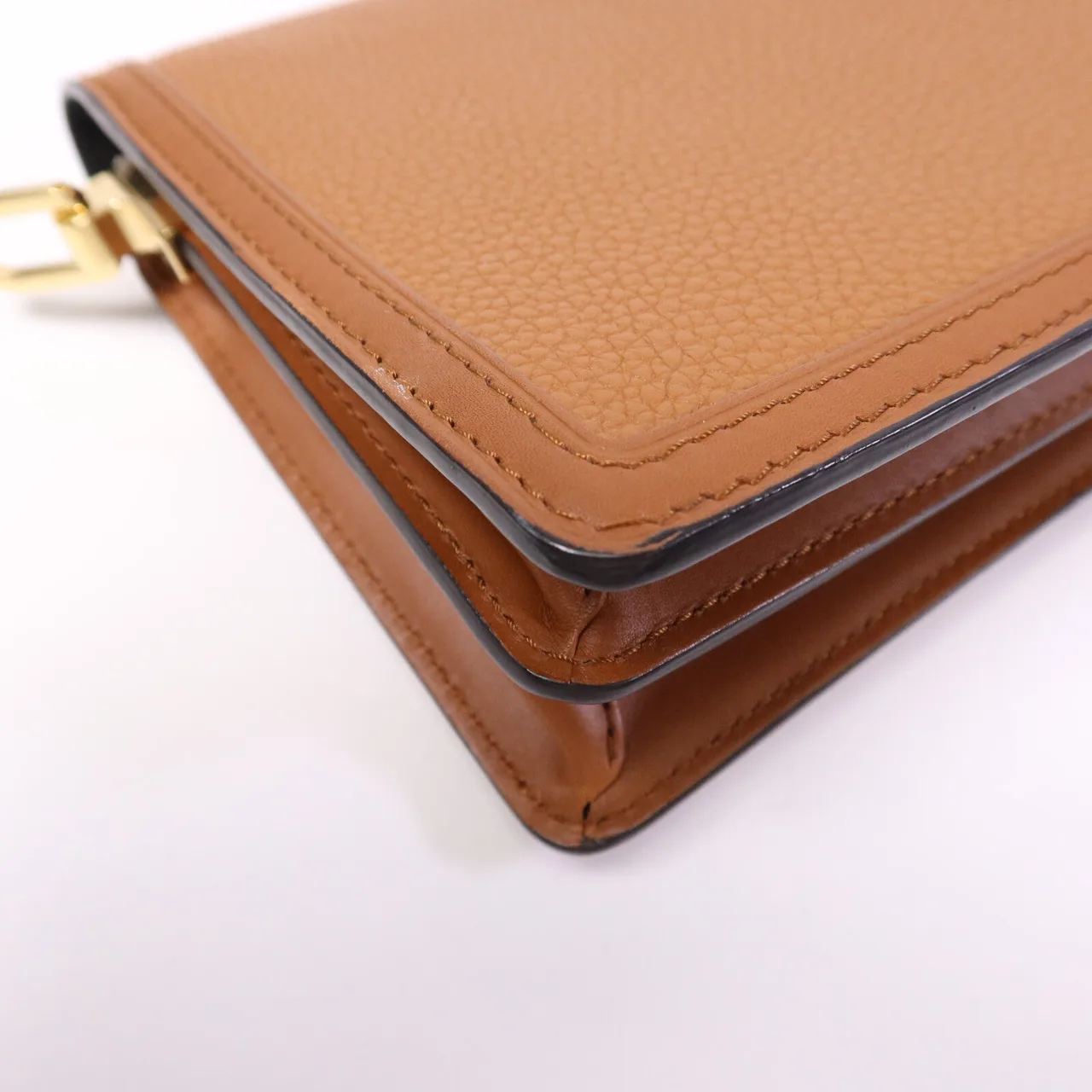 LOUIS VUITTON Mini Dauphine M53805 Shoulder Bag Calfskin 粉色 / 棕色 / Rose Ten Calfskin Rank A - Thumbnail 12