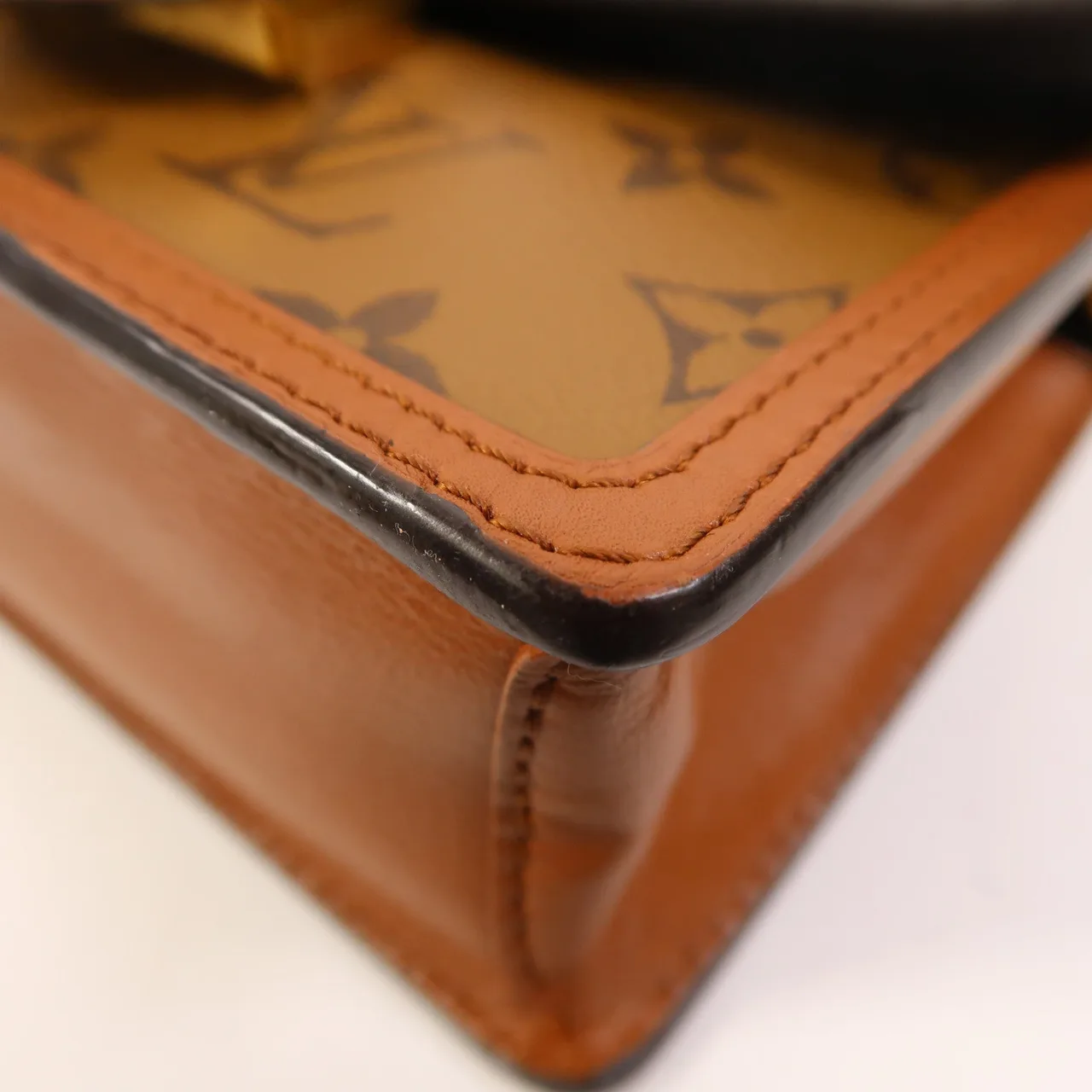 LOUIS VUITTON Dauphine M68746 Shoulder Bag Coated Canvas 棕色 Coated Canvas Rank A - Thumbnail 9