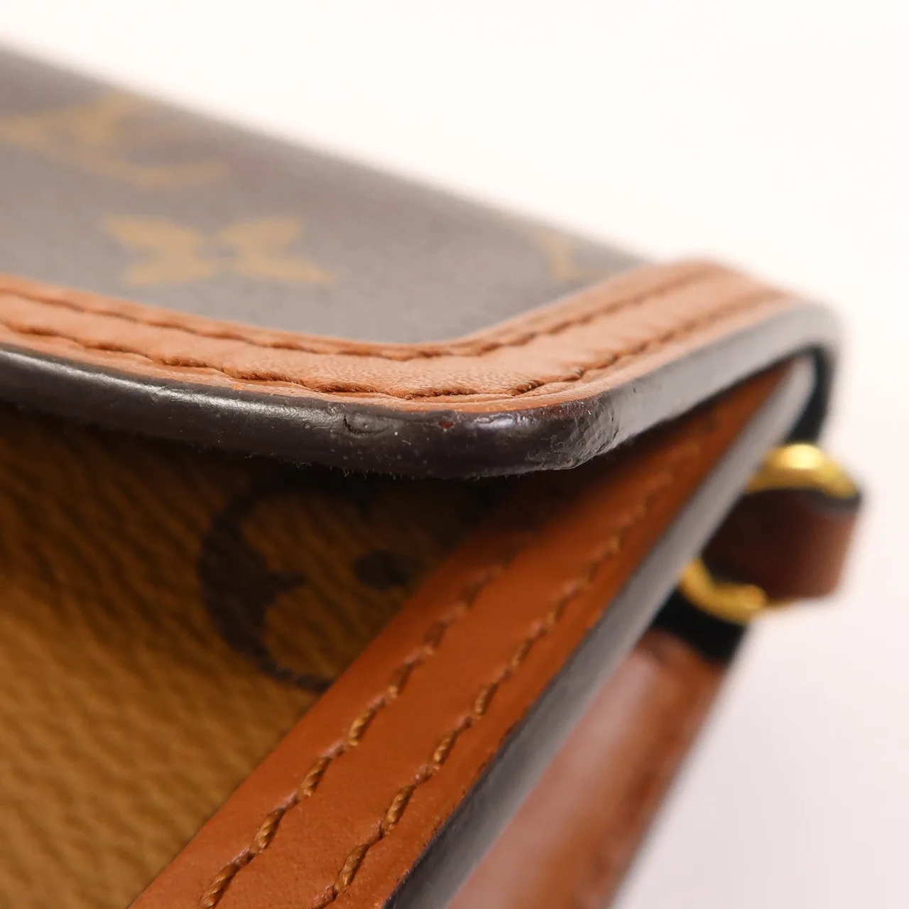 LOUIS VUITTON Dauphine M68746 Shoulder Bag Coated Canvas 棕色 Coated Canvas Rank A - Thumbnail 13