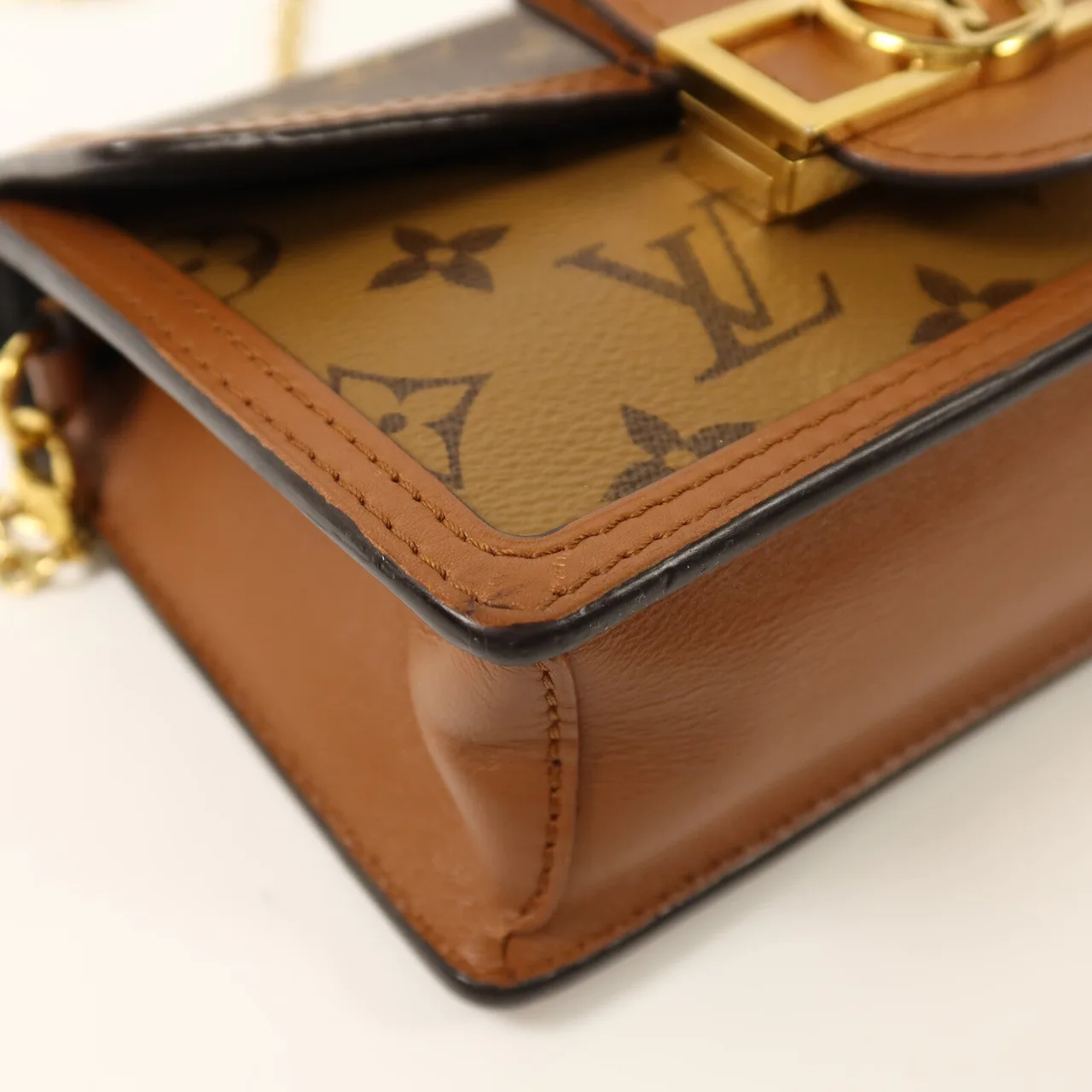 LOUIS VUITTON Dauphine M68746 Shoulder Bag Coated Canvas 棕色 Coated Canvas Rank A - Thumbnail 9
