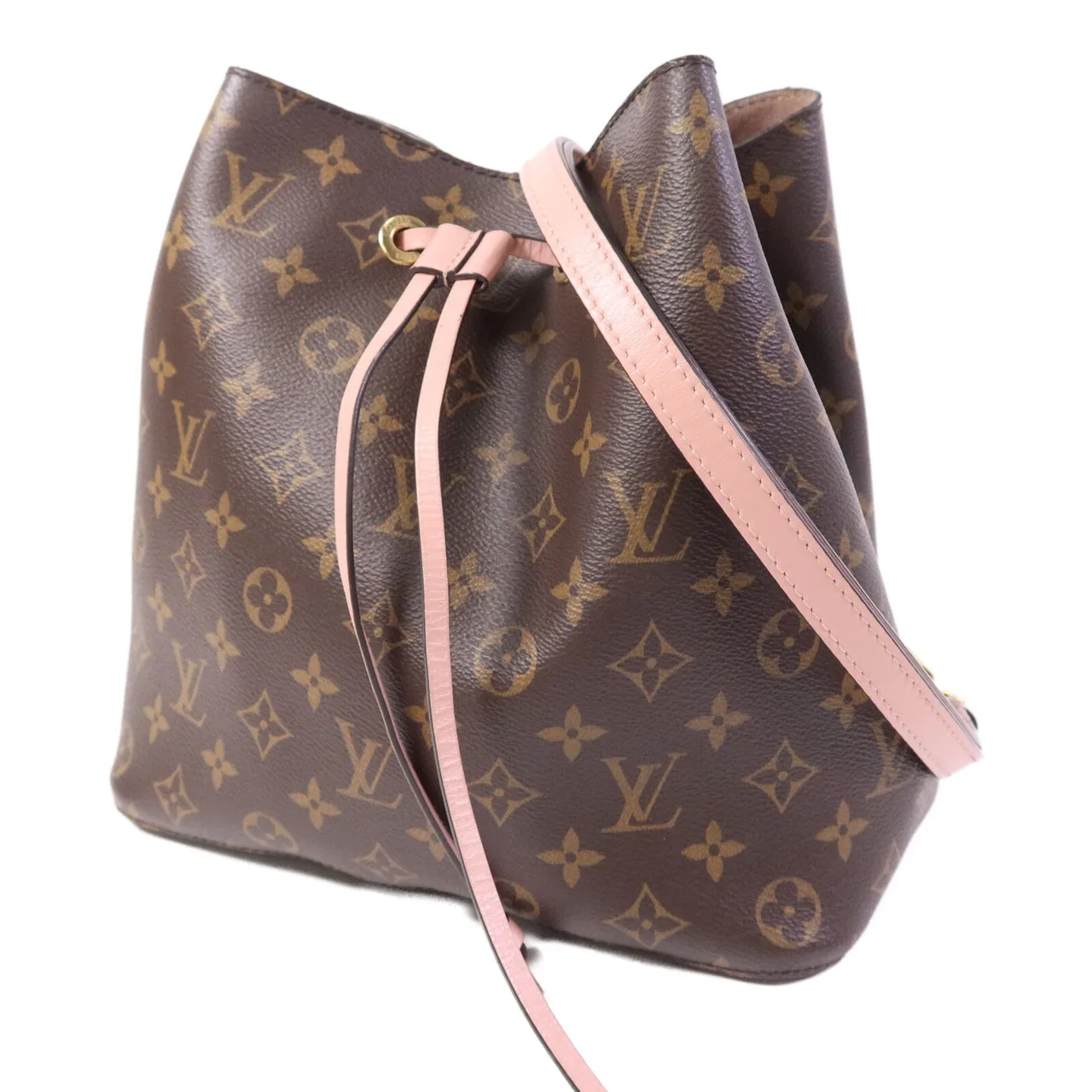 LOUIS VUITTON NeoNoe M44022 Shoulder Bag Coated Canvas 棕色 / 粉色 Coated Canvas Rank C - Thumbnail 3