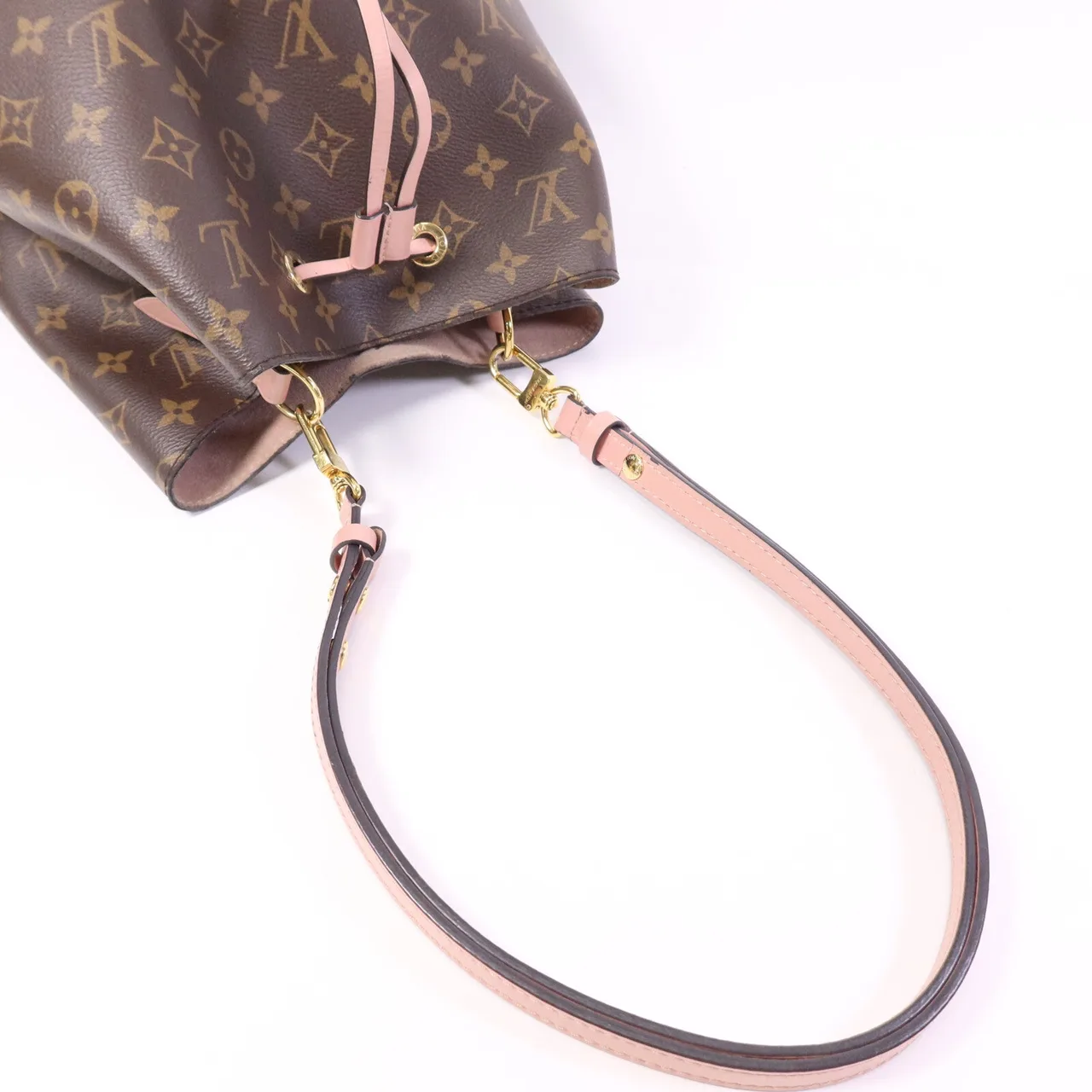 LOUIS VUITTON NeoNoe M44022 Shoulder Bag Coated Canvas 棕色 / 粉色 Coated Canvas Rank C - Thumbnail 10