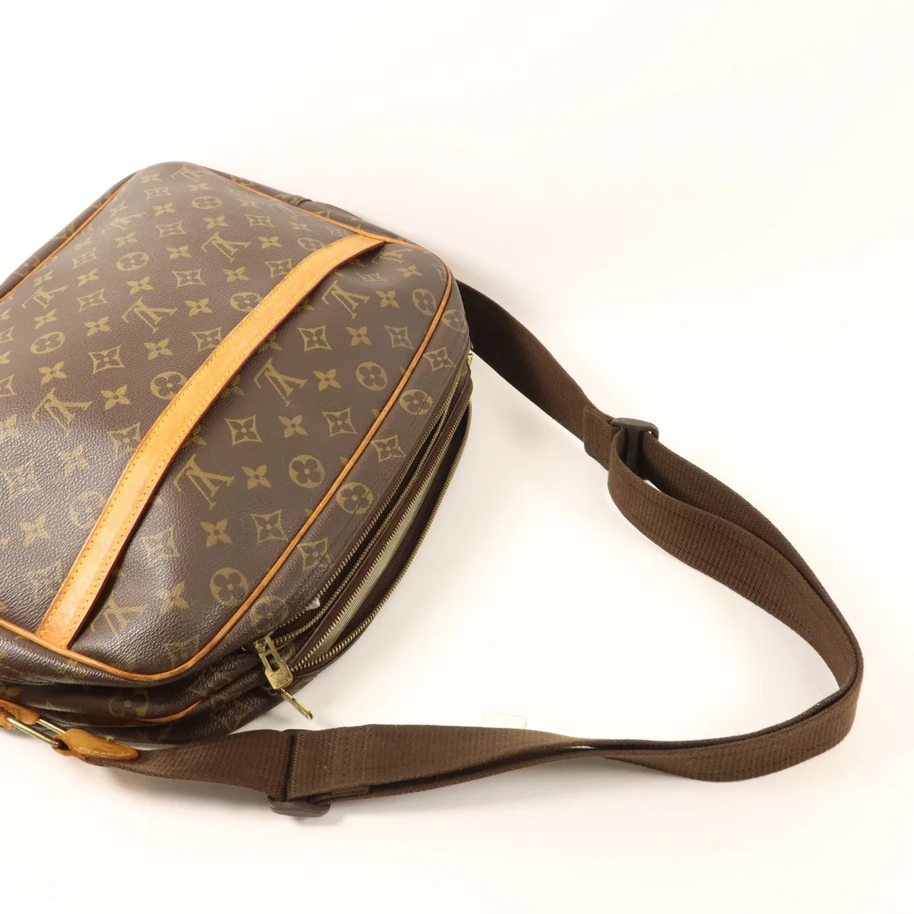 LOUIS VUITTON Reporter M45252 Shoulder Bag Coated Canvas 棕色 Coated Canvas Rank B - Thumbnail 9