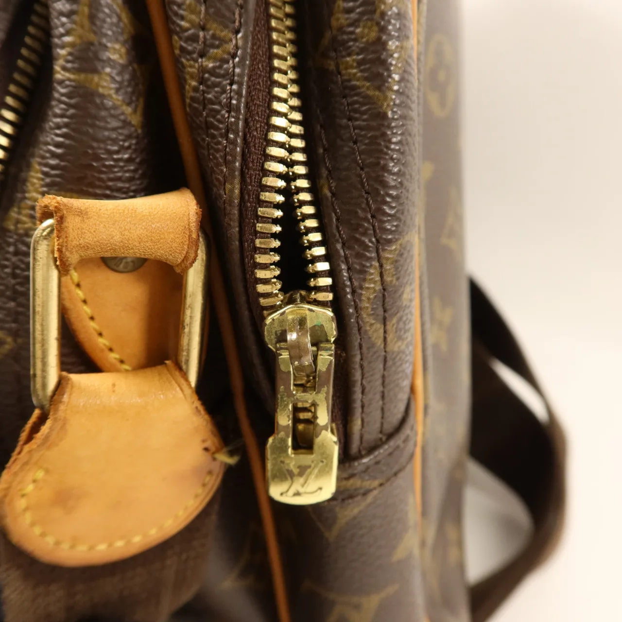 LOUIS VUITTON Reporter M45252 Shoulder Bag Coated Canvas 棕色 Coated Canvas Rank B - Thumbnail 16