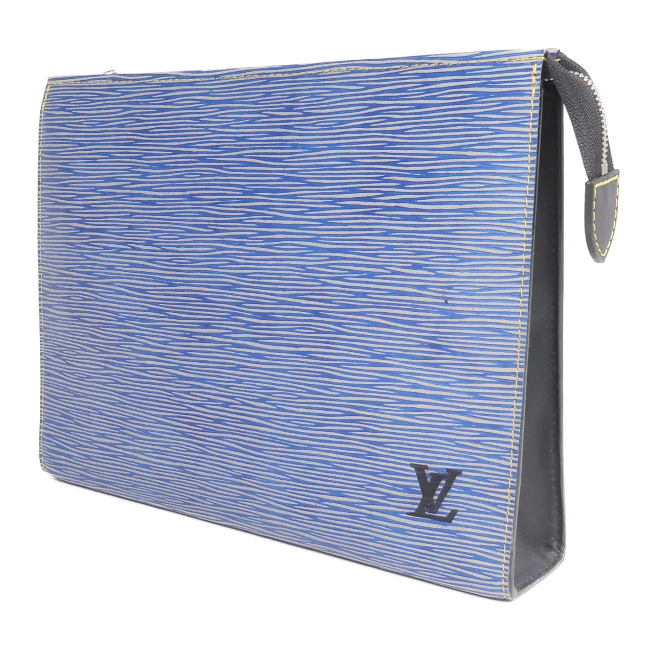 LOUIS VUITTON Toilette M54654 Clutch Calfskin 藍色 Calfskin Rank B - Thumbnail 3