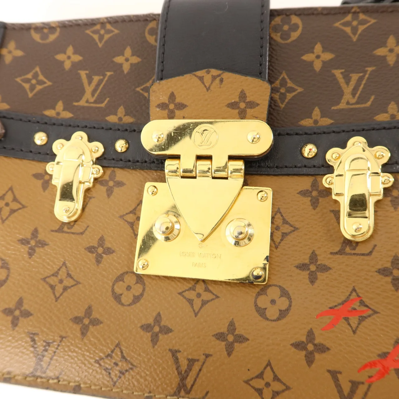 LOUIS VUITTON Trunk M43596 Shoulder Bag Coated Canvas 棕色 Coated Canvas Rank A - Thumbnail 8