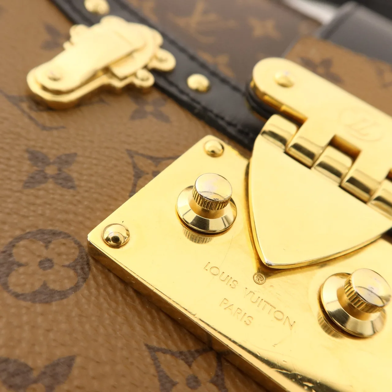 LOUIS VUITTON Trunk M43596 Shoulder Bag Coated Canvas 棕色 Coated Canvas Rank A - Thumbnail 16