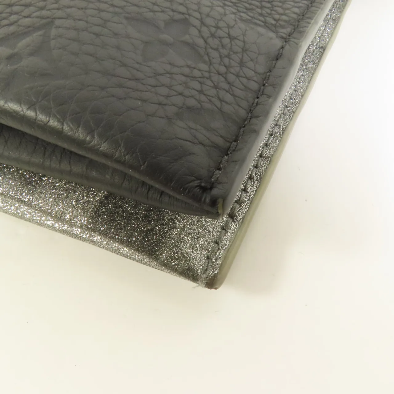 LOUIS VUITTON Trio Pouch M59682 Shoulder Bag Leather 銀色 / 黑色 Leather Rank A - Thumbnail 13