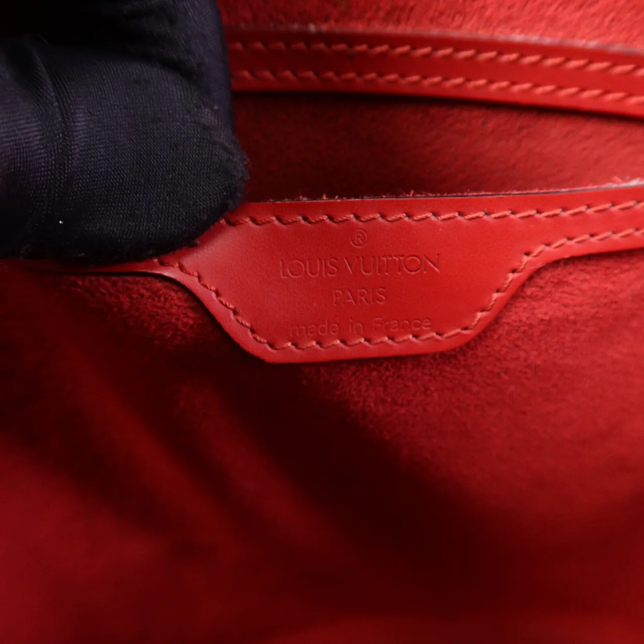 LOUIS VUITTON Saint Jacques M52272 Shoulder Bag Calfskin 紅色 / Red Calfskin Rank A - Thumbnail 6