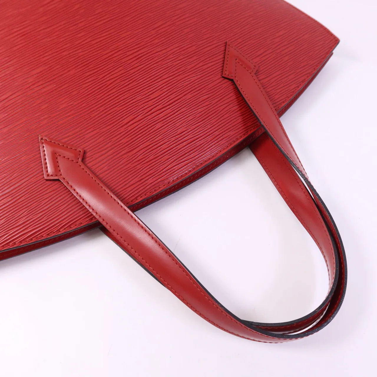LOUIS VUITTON Saint Jacques M52272 Shoulder Bag Calfskin 紅色 / Red Calfskin Rank A - Thumbnail 9