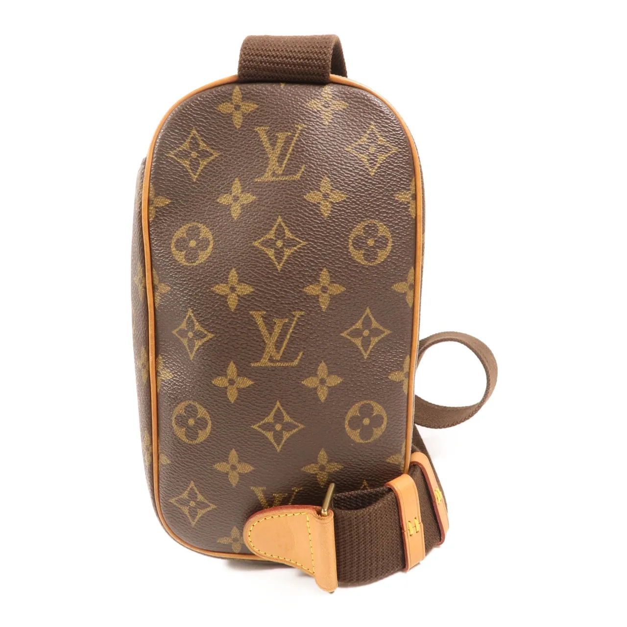 LOUIS VUITTON Pochette Gange M51870 腰包 塗層帆布 棕色 塗層帆布 中古品A - 縮圖 2