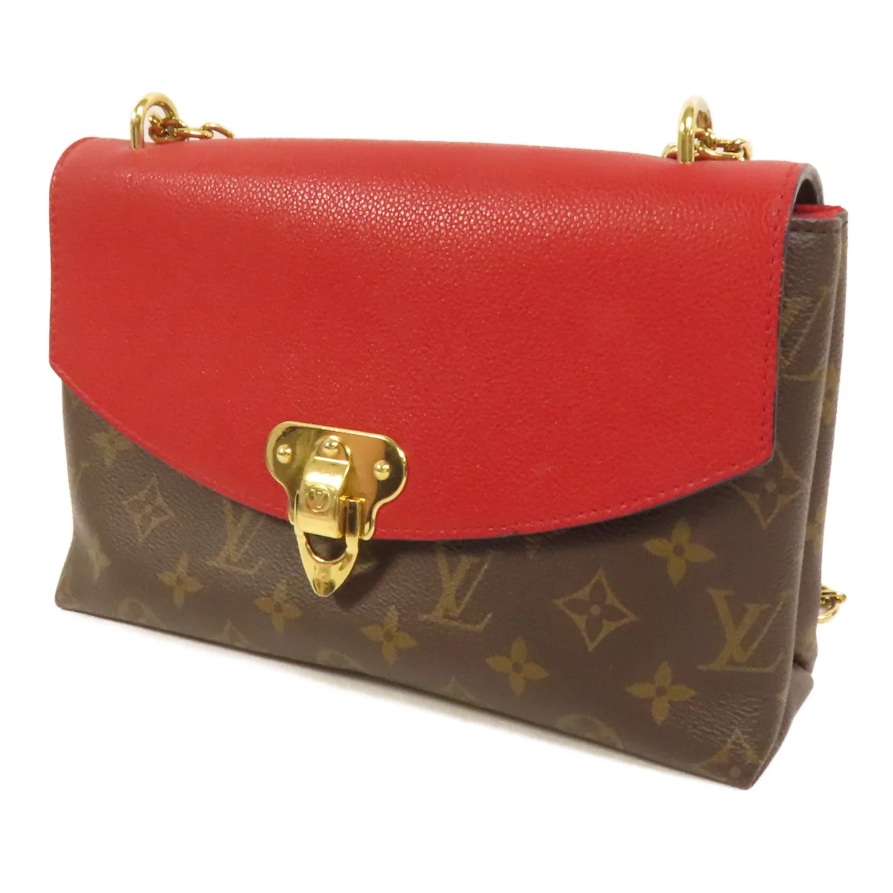 LOUIS VUITTON Saint Placide M43713 肩背包 塗層帆布 棕色 / 紅色 / Red 塗層帆布 中古品A - 縮圖 3