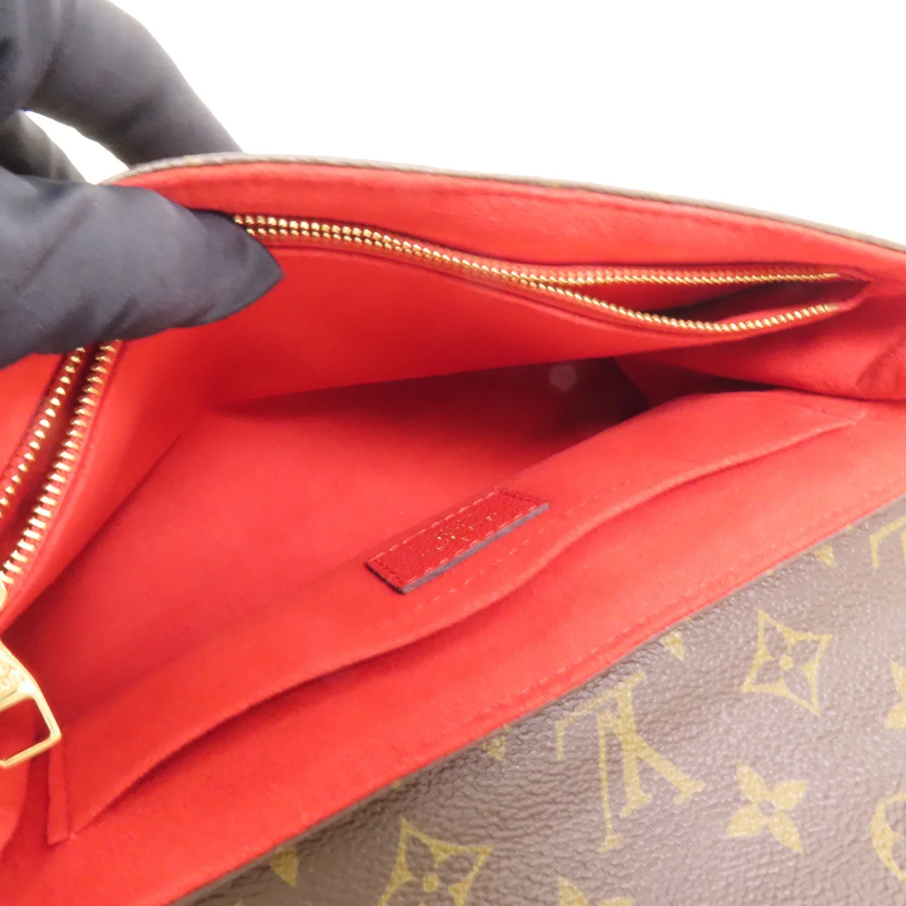 LOUIS VUITTON Saint Placide M43713 肩背包 塗層帆布 棕色 / 紅色 / Red 塗層帆布 中古品A - 縮圖 6