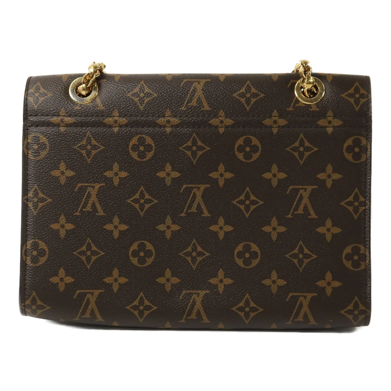 LOUIS VUITTON Victoire M41731 Shoulder Bag Coated Canvas 棕色 / 紅色 Coated Canvas Rank B - Thumbnail 2