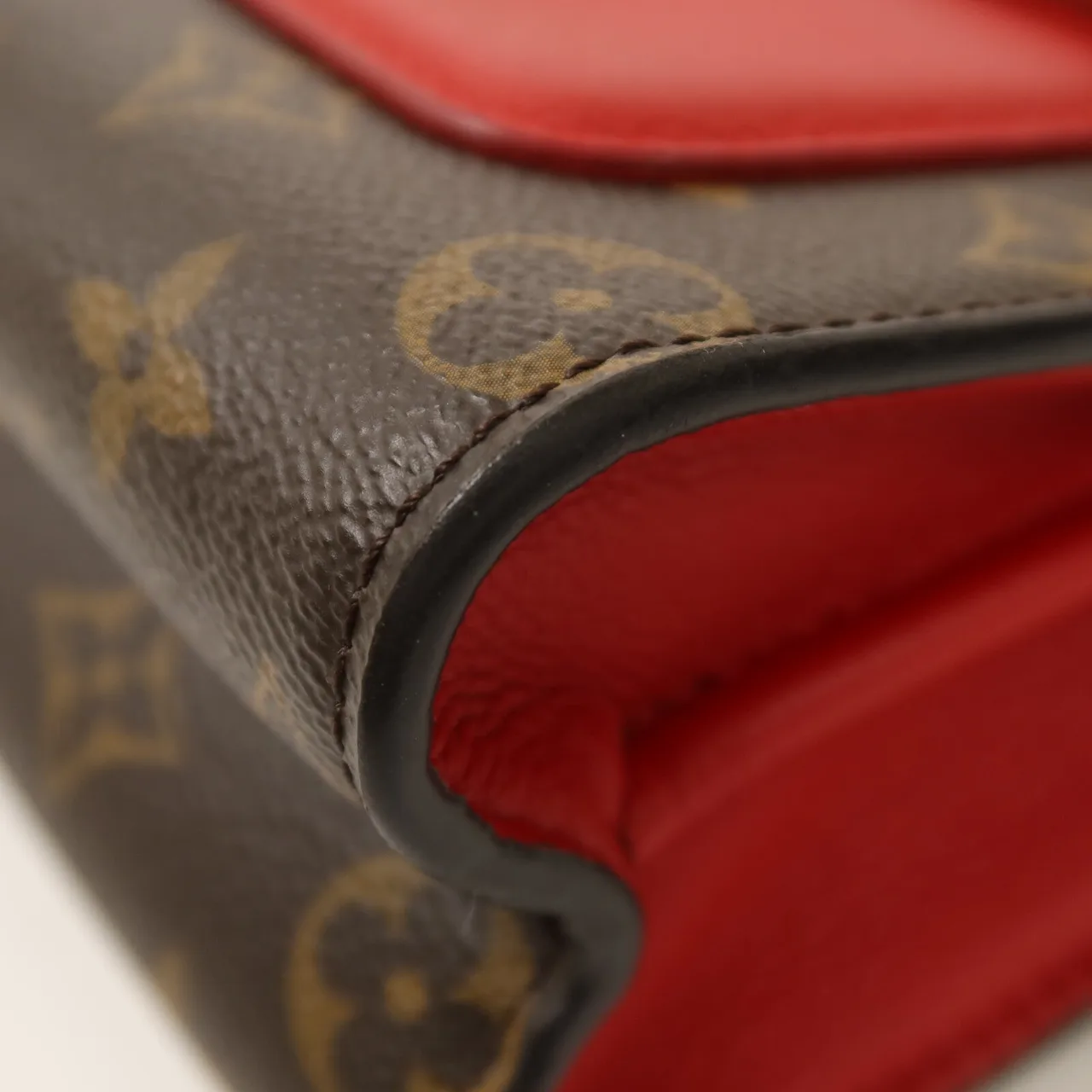 LOUIS VUITTON Victoire M41731 Shoulder Bag Coated Canvas 棕色 / 紅色 Coated Canvas Rank B - Thumbnail 12