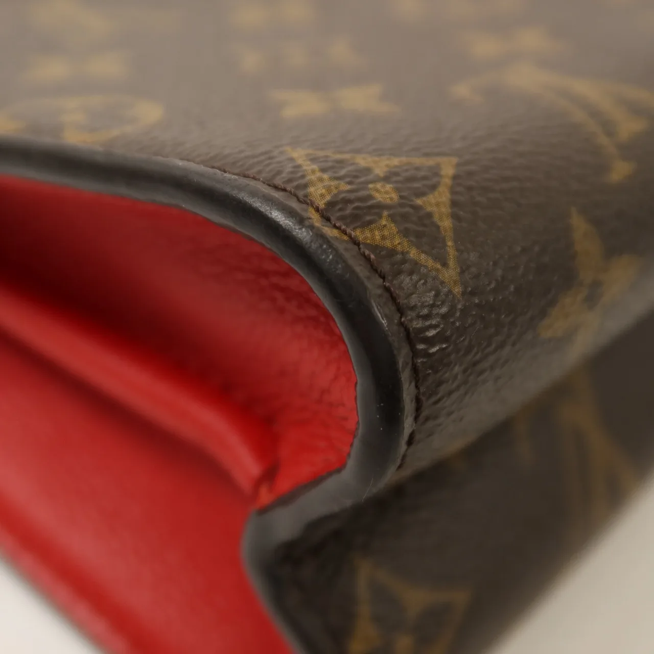 LOUIS VUITTON Victoire M41731 Shoulder Bag Coated Canvas 棕色 / 紅色 Coated Canvas Rank B - Thumbnail 13