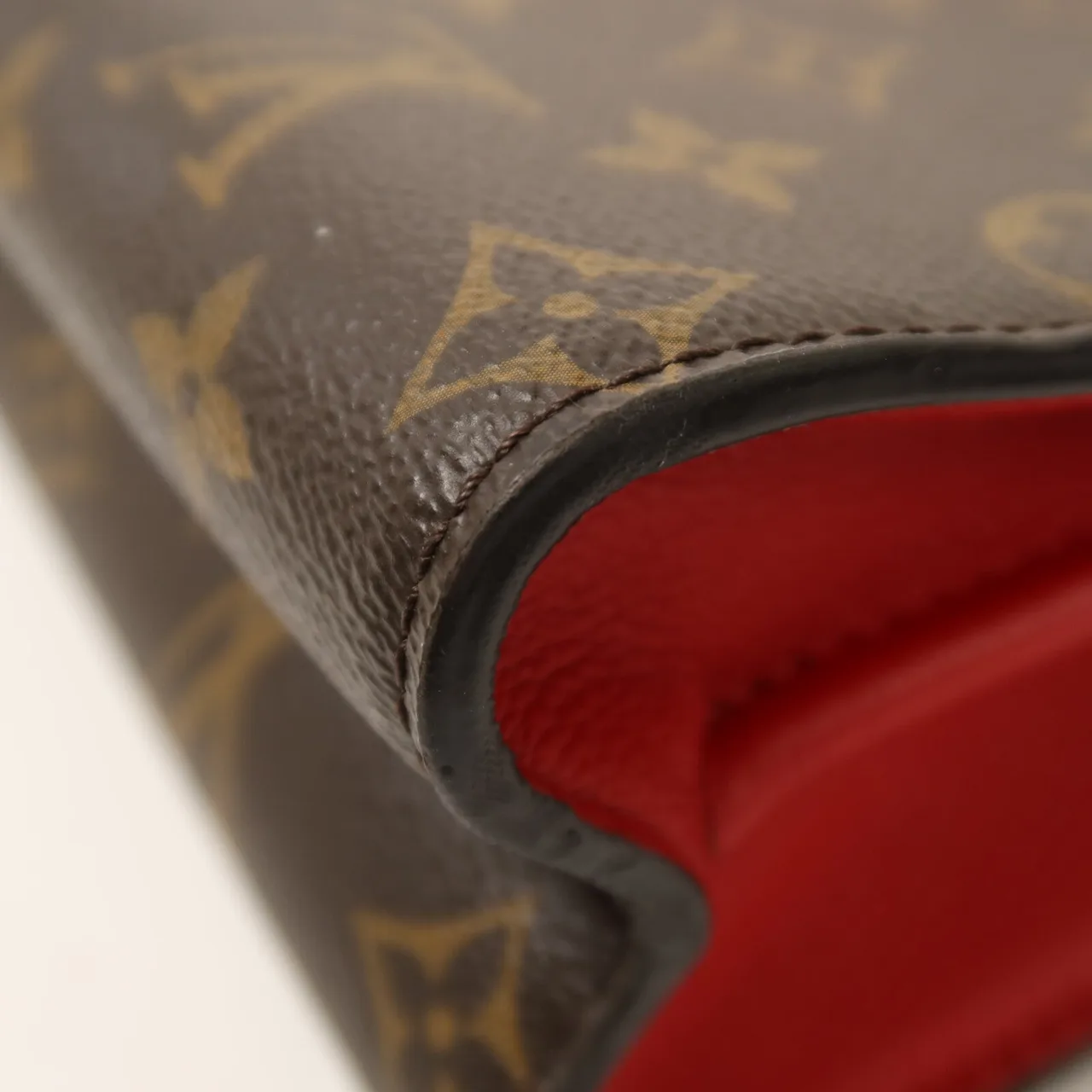 LOUIS VUITTON Victoire M41731 Shoulder Bag Coated Canvas 棕色 / 紅色 Coated Canvas Rank B - Thumbnail 14