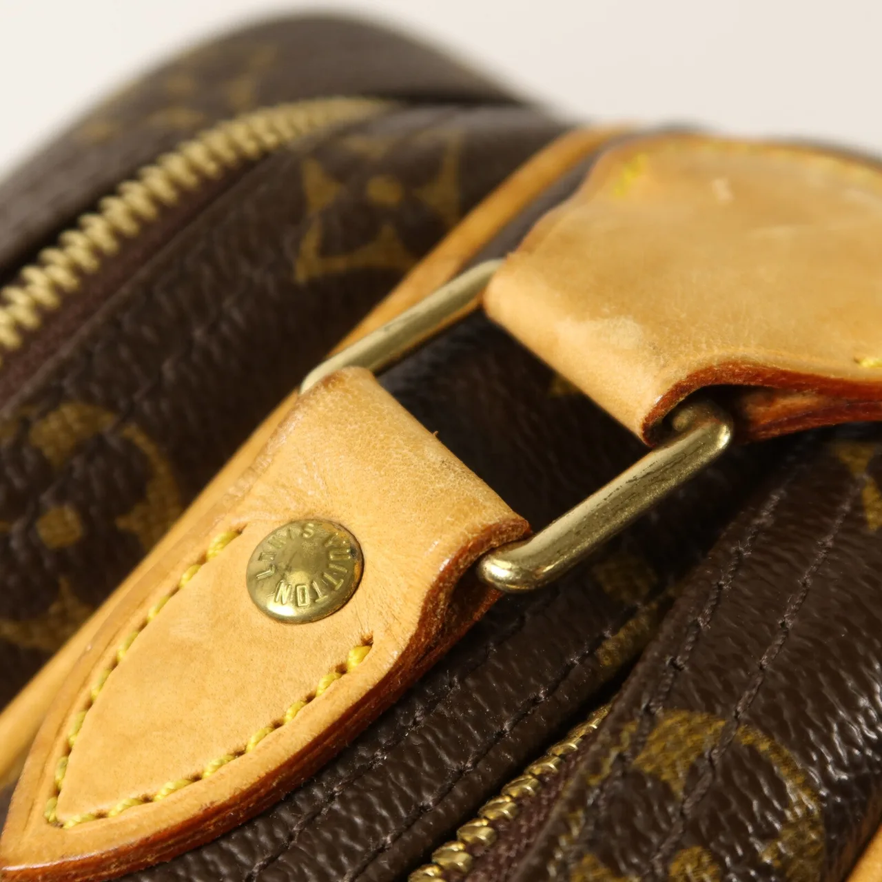 LOUIS VUITTON Reporter M45254 Shoulder Bag Coated Canvas 棕色 Coated Canvas Rank B - Thumbnail 9