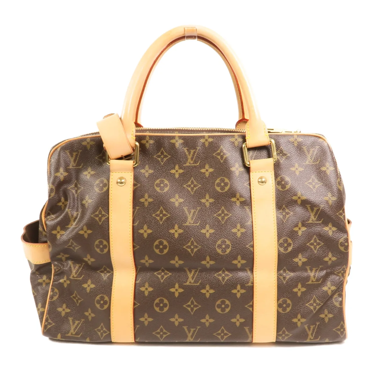 LOUIS VUITTON CarryAll M40074 Handbag Coated Canvas 棕色 / Brown