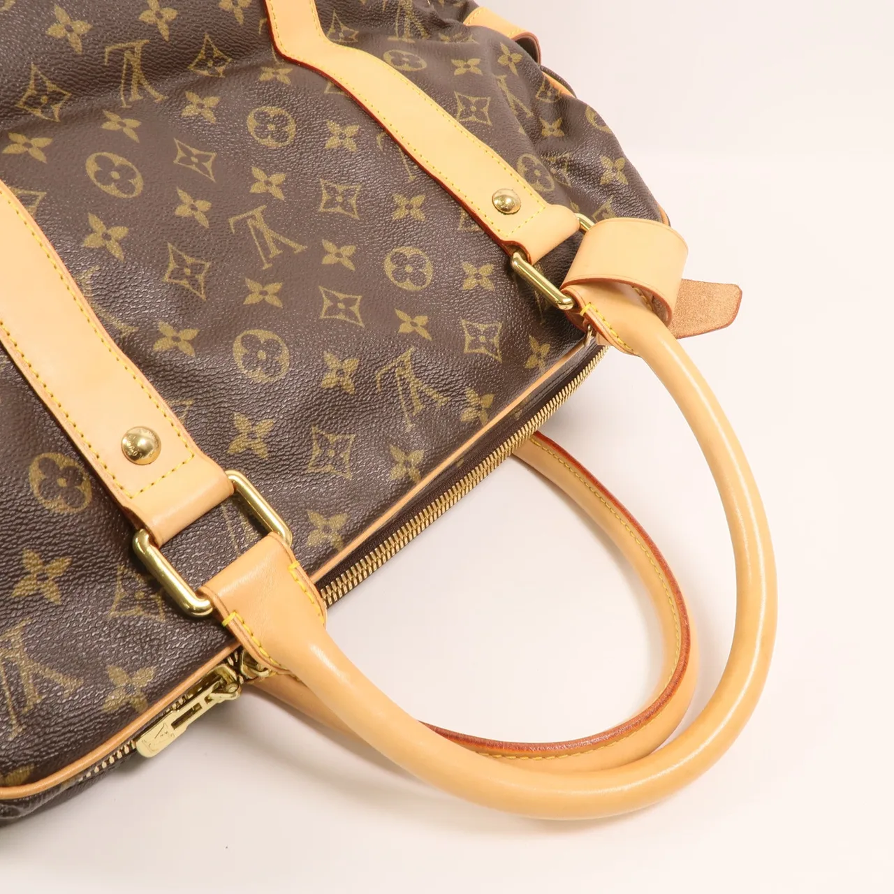LOUIS VUITTON CarryAll M40074 手提包 塗層帆布 棕色 / Brown 塗層帆布 中古品B - 縮圖 8