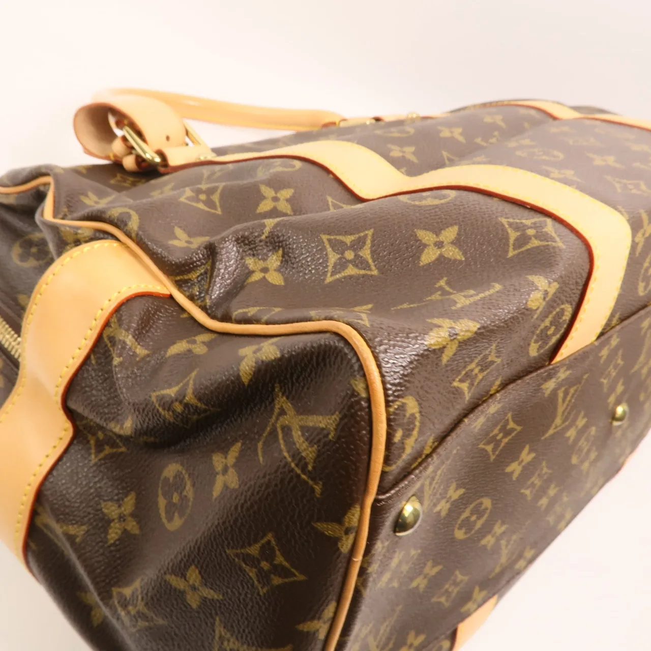 LOUIS VUITTON CarryAll M40074 手提包 塗層帆布 棕色 / Brown 塗層帆布 中古品B - 縮圖 10