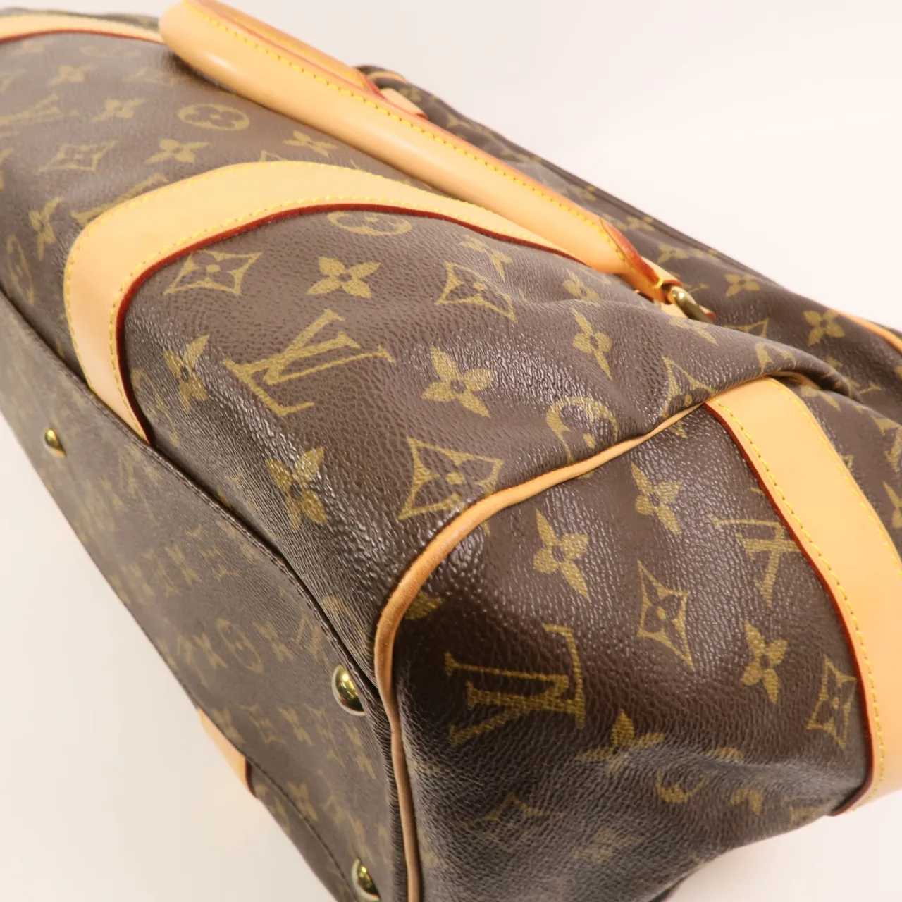 LOUIS VUITTON CarryAll M40074 手提包 塗層帆布 棕色 / Brown 塗層帆布 中古品B - 縮圖 11