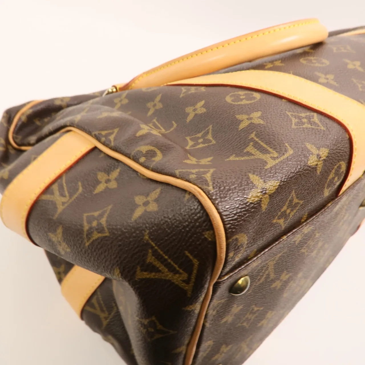 LOUIS VUITTON CarryAll M40074 手提包 塗層帆布 棕色 / Brown 塗層帆布 中古品B - 縮圖 12