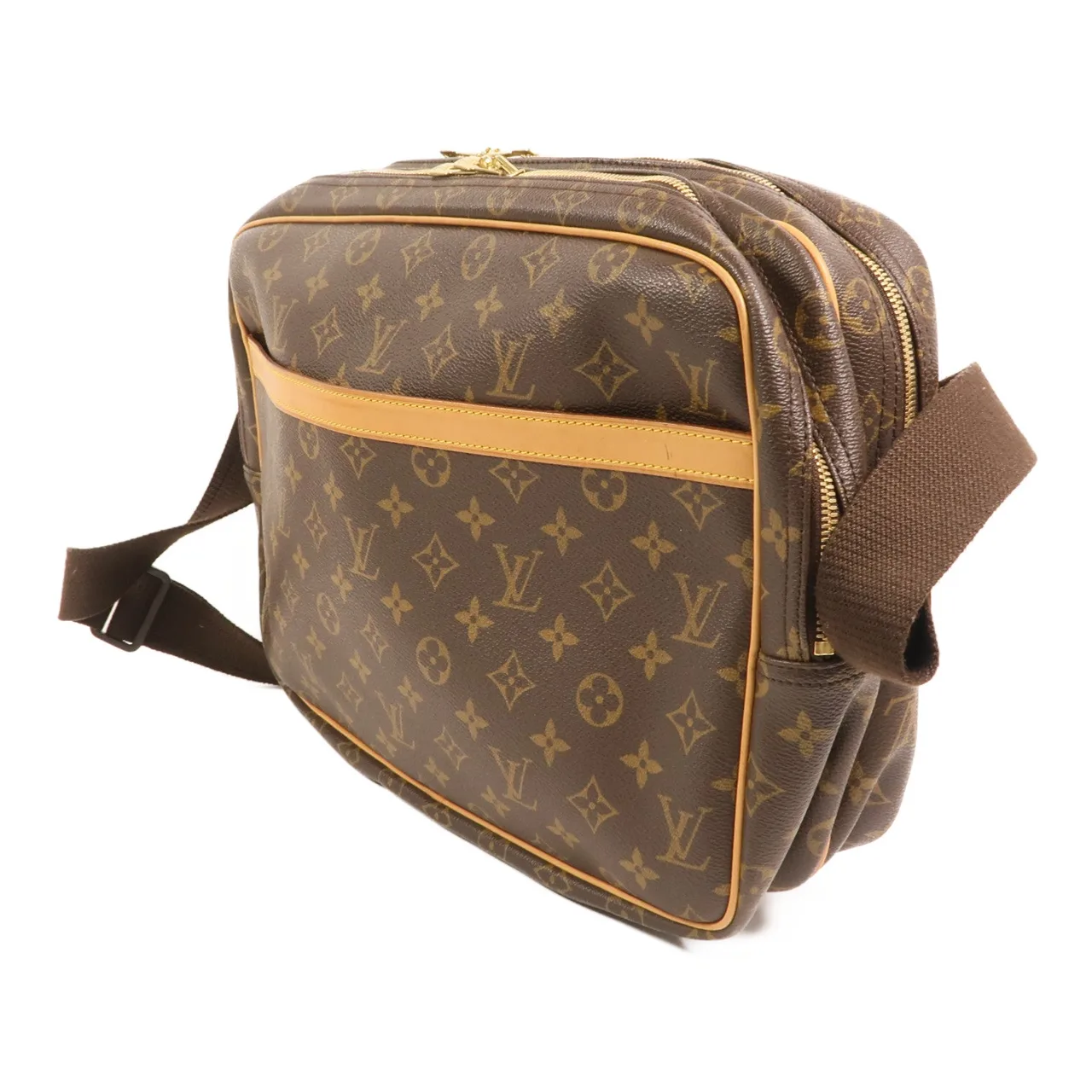 LOUIS VUITTON Reporter M45252 肩背包 塗層帆布 棕色 / Brown 塗層帆布 中古品B - 縮圖 3