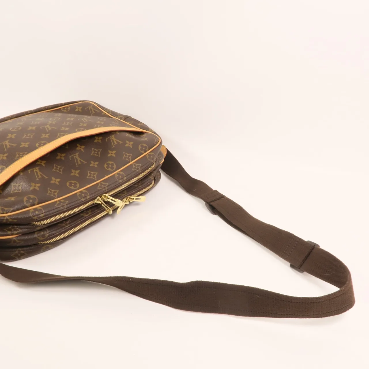 LOUIS VUITTON Reporter M45252 肩背包 塗層帆布 棕色 / Brown 塗層帆布 中古品B - 縮圖 9