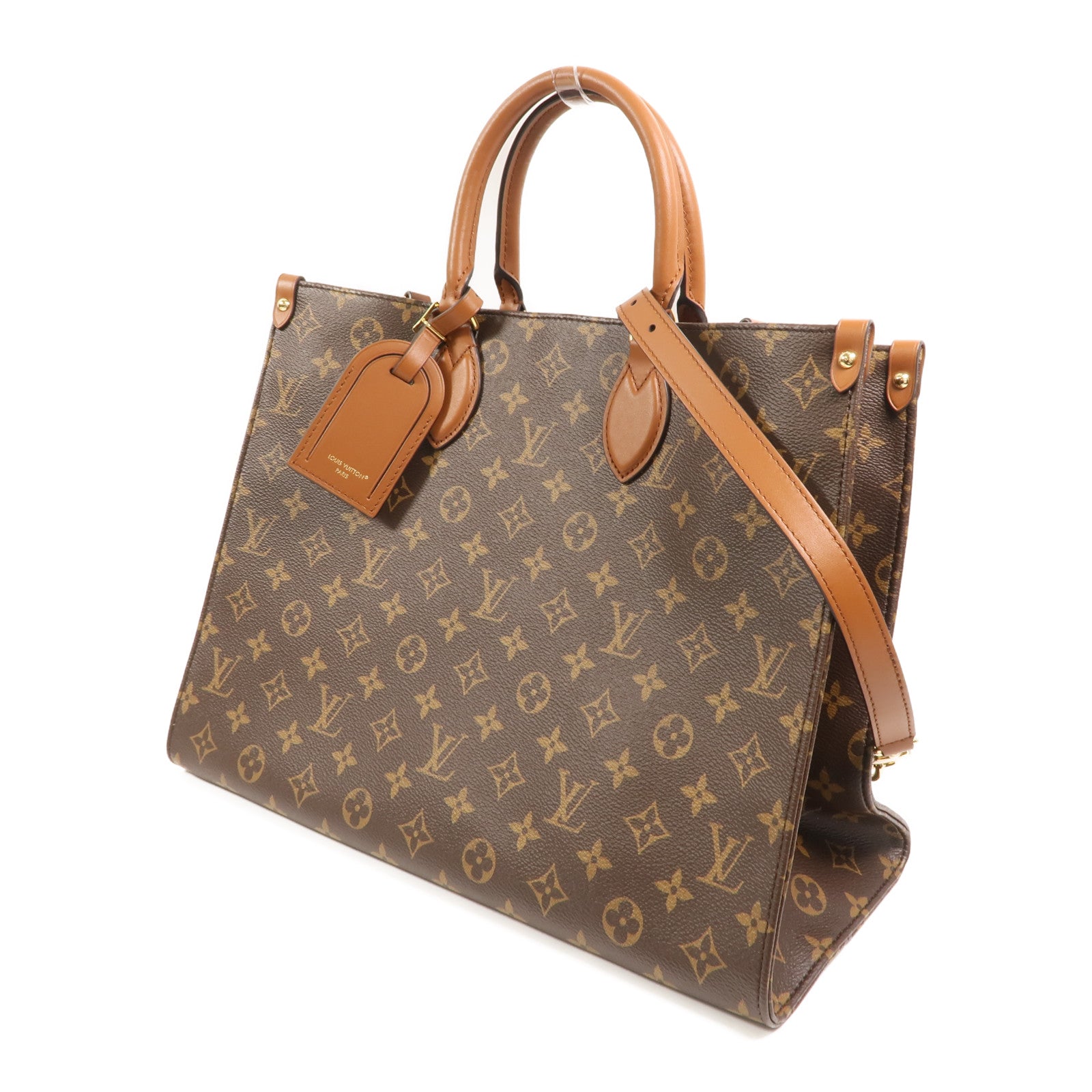 LOUIS VUITTON OnTheGo M14235 肩背包 塗層帆布 3