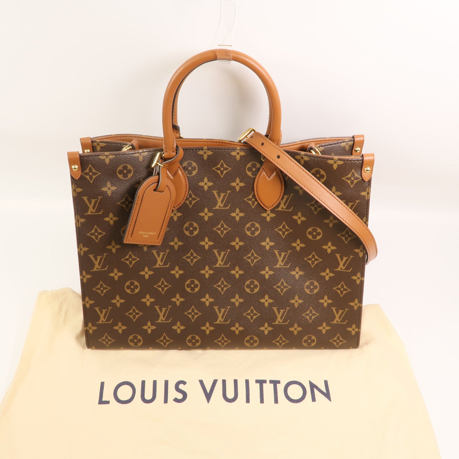 LOUIS VUITTON OnTheGo M14235 肩背包 塗層帆布 9