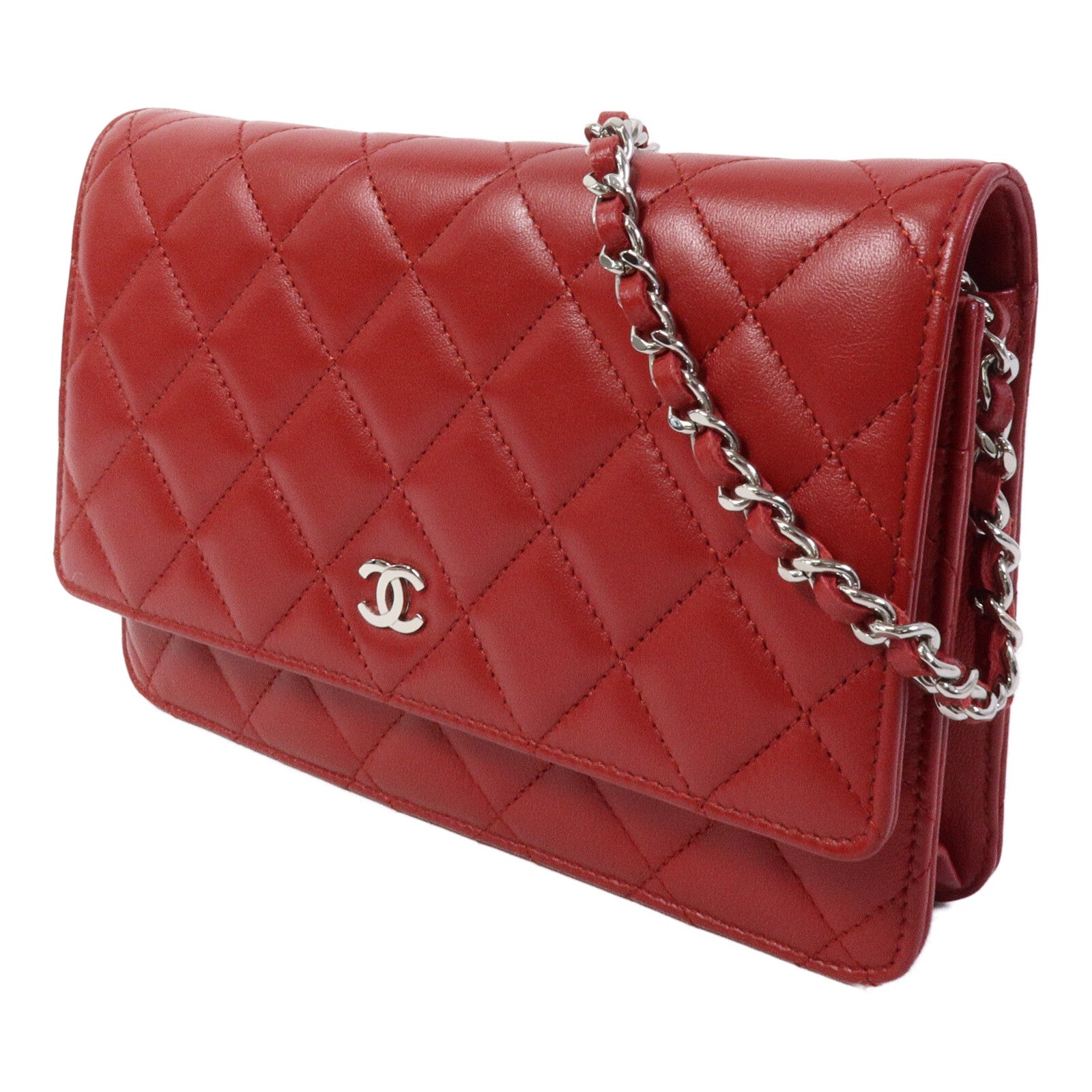 LOUIS VUITTON WOC Shoulder Bag Lambskin 2