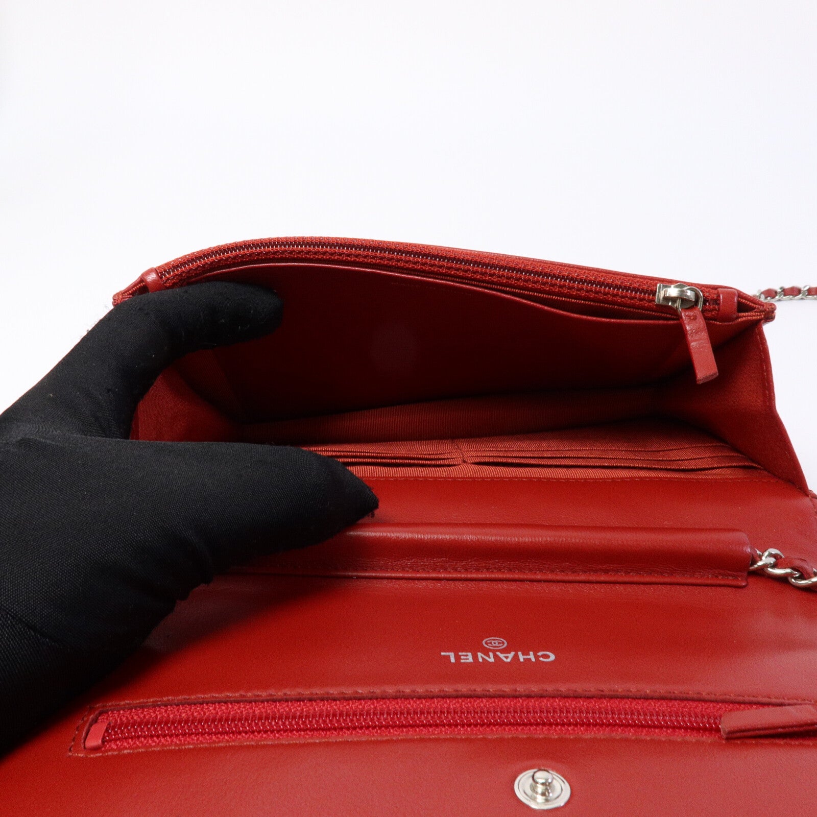 LOUIS VUITTON WOC Shoulder Bag Lambskin 5