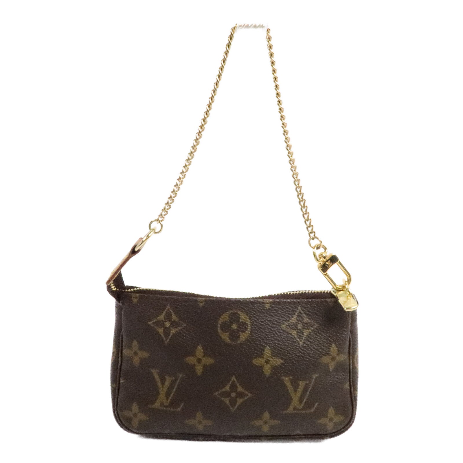 LOUIS VUITTON Pochette Accessoires M58009 Bag Coated Canvas