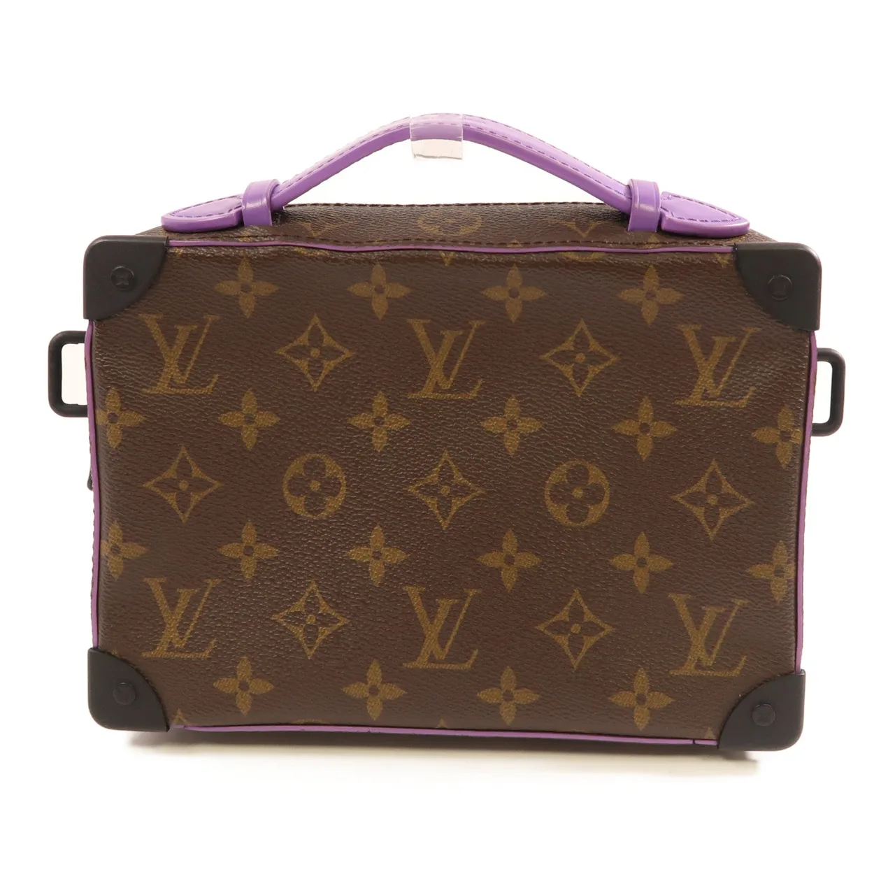 LOUIS VUITTON Soft Trunk M46264 肩背包 塗層帆布 棕色 / 紫色 / Brown/Purple 塗層帆布 中古品A - 縮圖 3