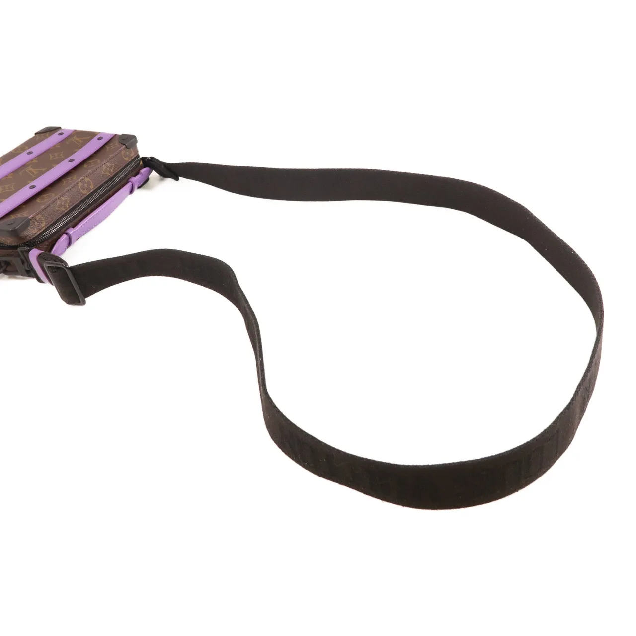 LOUIS VUITTON Soft Trunk M46264 肩背包 塗層帆布 棕色 / 紫色 / Brown/Purple 塗層帆布 中古品A - 縮圖 9