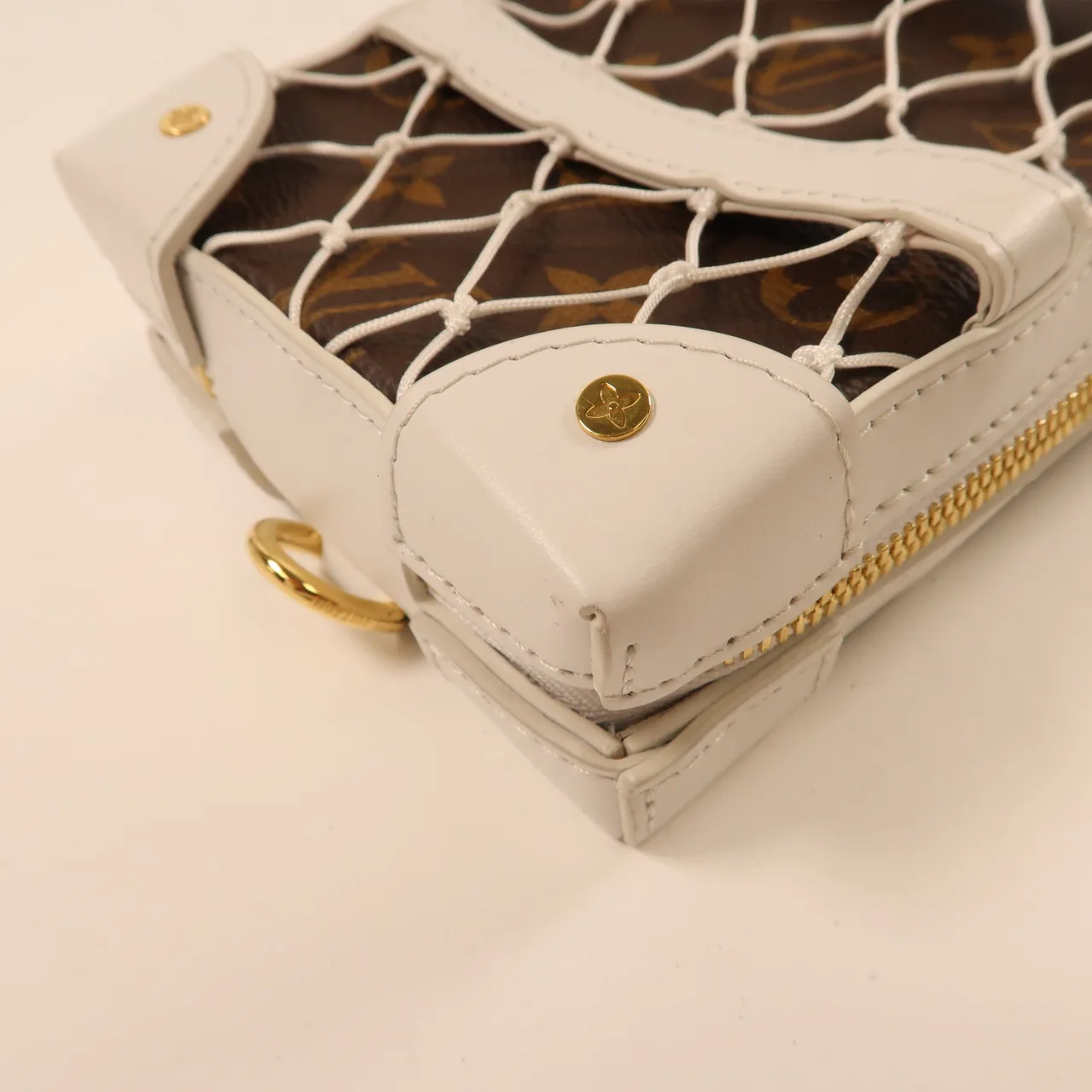 LOUIS VUITTON Soft Trunk M80102 肩背包 塗層帆布 棕色 / 白色 / Brown/White 塗層帆布 中古品B - 縮圖 12