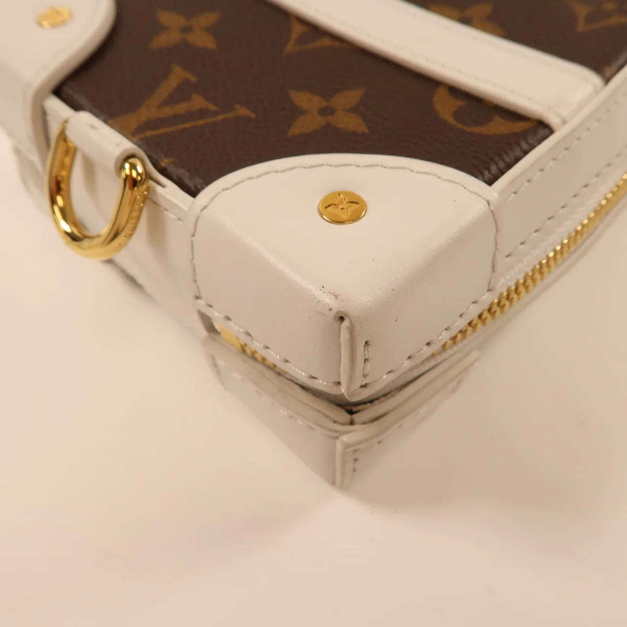 LOUIS VUITTON Soft Trunk M80102 肩背包 塗層帆布 棕色 / 白色 / Brown/White 塗層帆布 中古品B - 縮圖 14