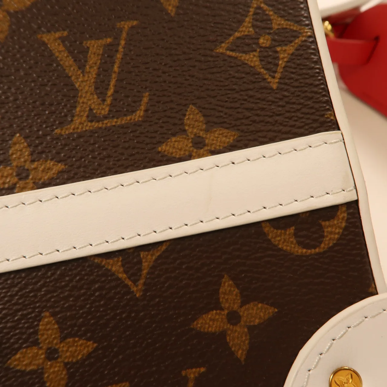 LOUIS VUITTON Soft Trunk M80102 肩背包 塗層帆布 棕色 / 白色 / Brown/White 塗層帆布 中古品B - 縮圖 16