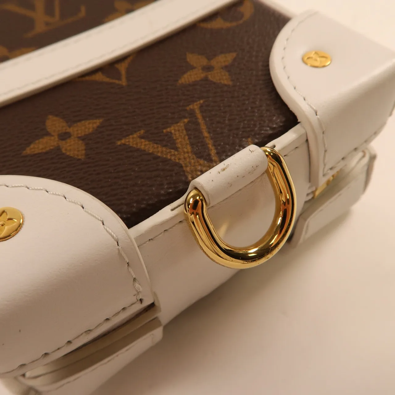 LOUIS VUITTON Soft Trunk M80102 肩背包 塗層帆布 棕色 / 白色 / Brown/White 塗層帆布 中古品B - 縮圖 17