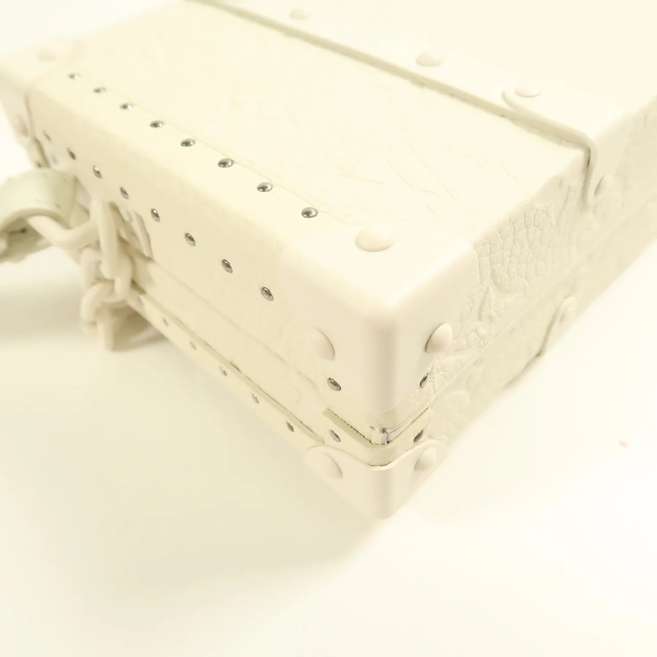 LOUIS VUITTON Trunk M20153 肩背包 塗層帆布 白色 / White 塗層帆布 中古品A - 縮圖 13