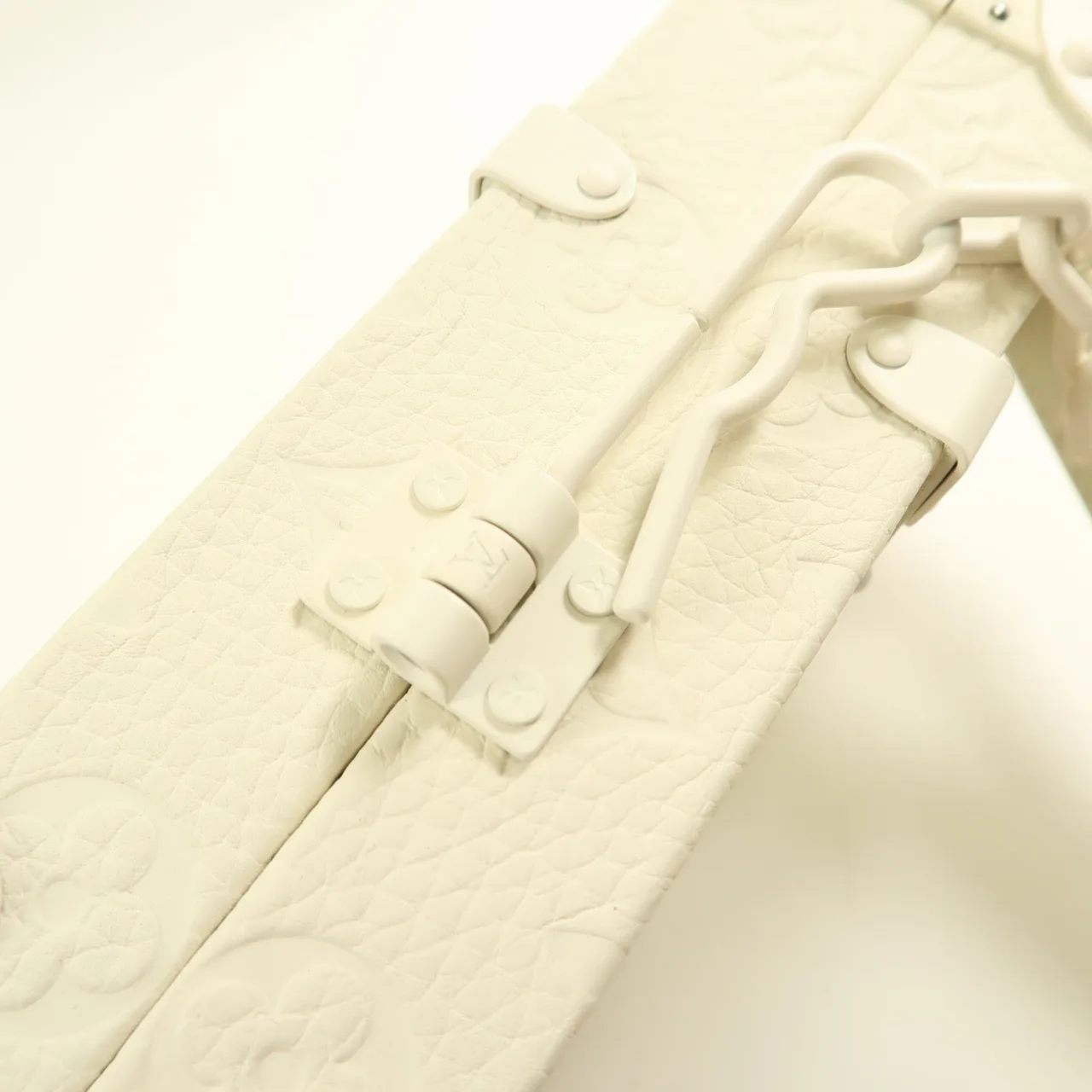 LOUIS VUITTON Trunk M20153 肩背包 塗層帆布 白色 / White 塗層帆布 中古品A - 縮圖 16