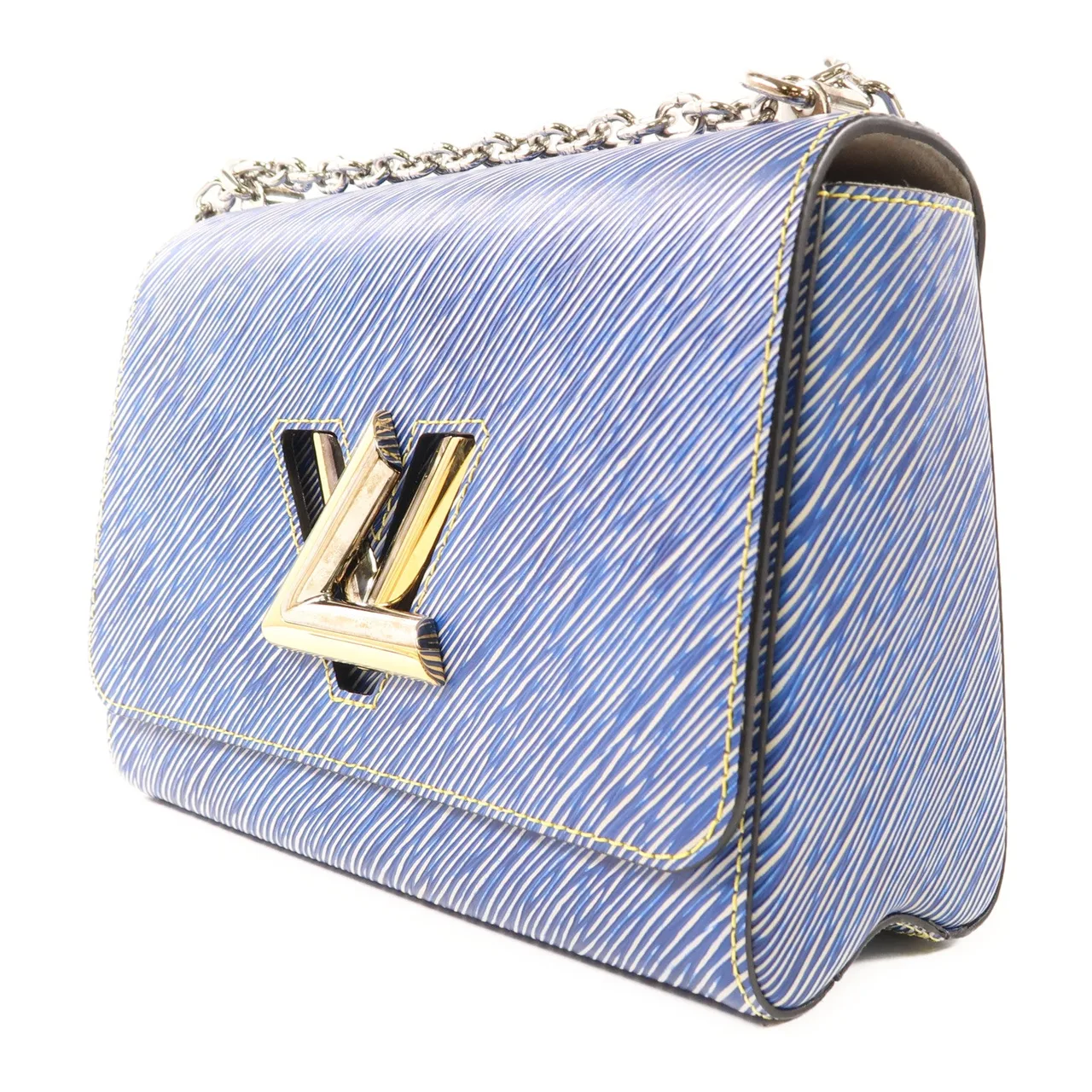 LOUIS VUITTON Twist M50271 肩背包 牛皮 藍色 / Blue 牛皮 中古品A - 縮圖 3