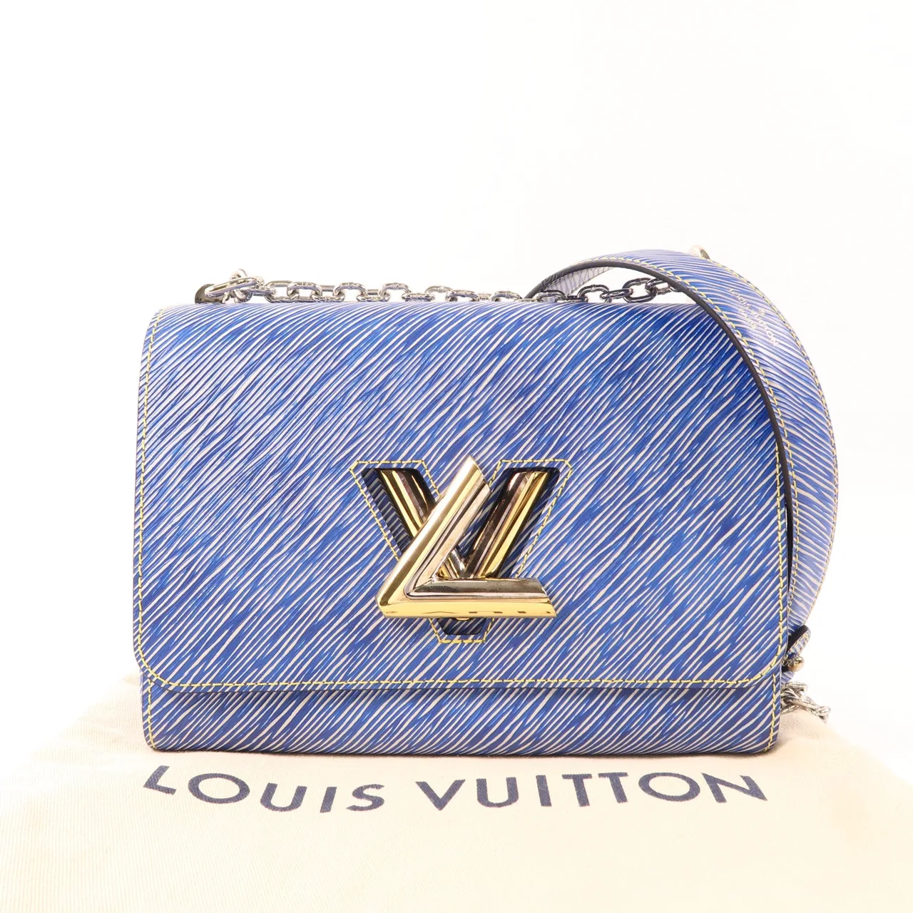 LOUIS VUITTON Twist M50271 肩背包 牛皮 藍色 / Blue 牛皮 中古品A - 縮圖 13