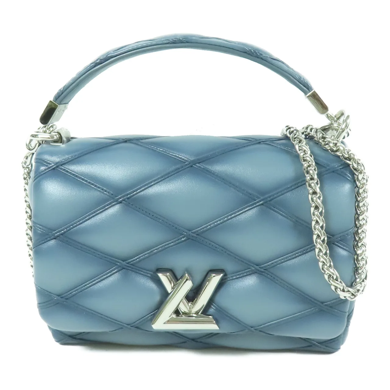 LOUIS VUITTON M12434 2-Way Bag Calfskin 藍色 / Blue